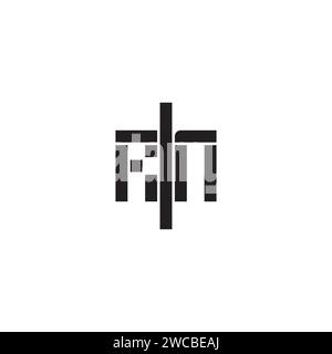 RN geometric bold concept in high quality professional design that will print well across any print media Stock Vector