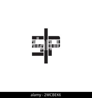 SP geometric bold concept in high quality professional design that will print well across any print media Stock Vector