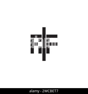 RF geometric bold concept in high quality professional design that will print well across any print media Stock Vector