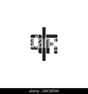 QR geometric bold concept in high quality professional design that will print well across any print media Stock Vector