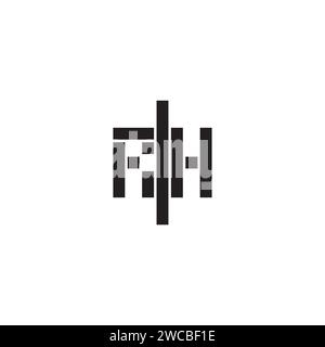 RH geometric bold concept in high quality professional design that will print well across any print media Stock Vector