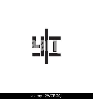 YI geometric bold concept in high quality professional design that will print well across any print media Stock Vector