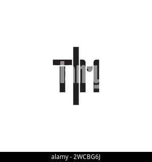 TM geometric bold concept in high quality professional design that will print well across any print media Stock Vector
