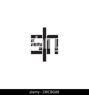 SN geometric bold concept in high quality professional design that will print well across any print media Stock Vector