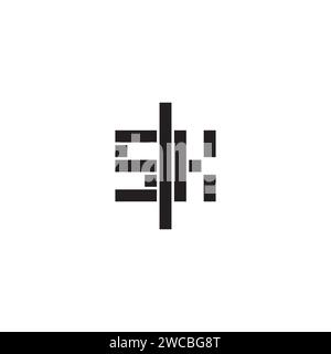 SK geometric bold concept in high quality professional design that will print well across any print media Stock Vector