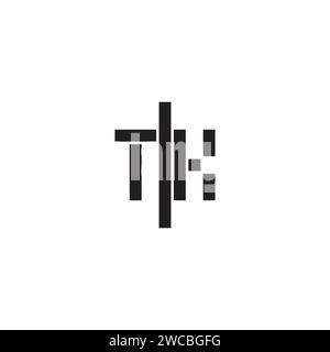 TK geometric bold concept in high quality professional design that will print well across any print media Stock Vector