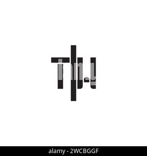 TW geometric bold concept in high quality professional design that will print well across any print media Stock Vector