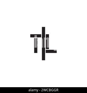 TL geometric bold concept in high quality professional design that will print well across any print media Stock Vector