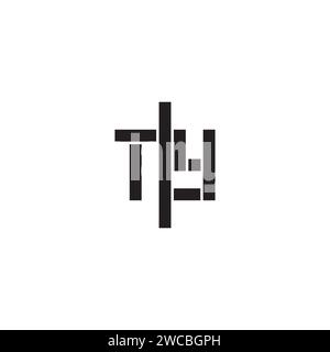 TY geometric bold concept in high quality professional design that will print well across any print media Stock Vector