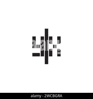 YX geometric bold concept in high quality professional design that will print well across any print media Stock Vector