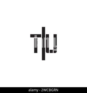 TU geometric bold concept in high quality professional design that will print well across any print media Stock Vector
