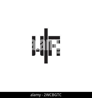 WR geometric bold concept in high quality professional design that will print well across any print media Stock Vector