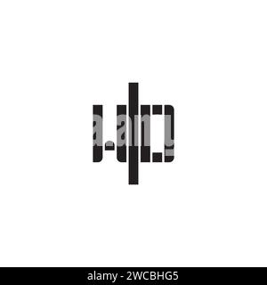 WD geometric bold concept in high quality professional design that will print well across any print media Stock Vector