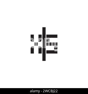 XS geometric bold concept in high quality professional design that will print well across any print media Stock Vector