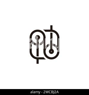 letter n lifter wheel symbol logo vector Stock Vector