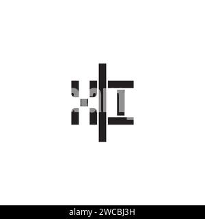 XI geometric bold concept in high quality professional design that will print well across any print media Stock Vector