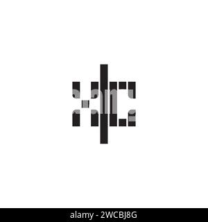 XC geometric bold concept in high quality professional design that will print well across any print media Stock Vector