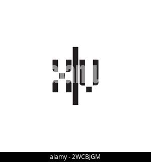 XV geometric bold concept in high quality professional design that will print well across any print media Stock Vector