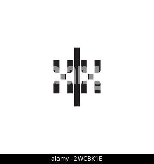 XX geometric bold concept in high quality professional design that will print well across any print media Stock Vector
