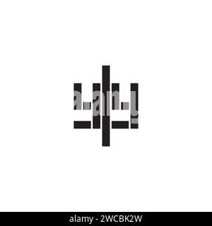 YY geometric bold concept in high quality professional design that will print well across any print media Stock Vector