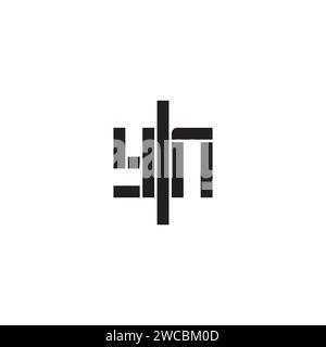YN geometric bold concept in high quality professional design that will print well across any print media Stock Vector