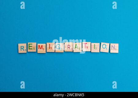 Remigration - Unwort des Jahres DEU/Deutschland/Illustration, 15.01. ...