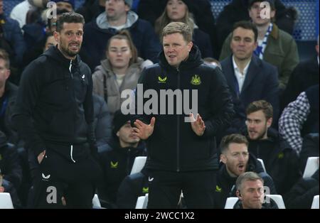 Eddie Howe Manager of Newcastle United. - Chelsea v Newcastle United, Carabao Cup, Stamford Bridge Stadium, London, UK - 19th December 2023. Editorial Use Only - DataCo restrictions apply. Stock Photo
