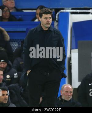 Mauricio Pochettino Manager of Chelsea. - Chelsea v Newcastle United, Carabao Cup, Stamford Bridge Stadium, London, UK - 19th December 2023. Editorial Use Only - DataCo restrictions apply. Stock Photo