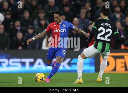 Nathaniel Clyne of Crystal Palace. - Crystal Palace v Brighton & Hove Albion, Premier League, Selhurst Park Stadium, Croydon, UK - 21st December 2023. Editorial Use Only - DataCo restrictions apply. Stock Photo