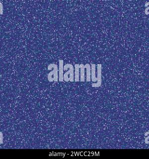 Seamless geometric pattern. Various style squares in multiple colors. Deep blue, purple, light blue, lavender, indigo. Artistic vector illustration. Stock Vector