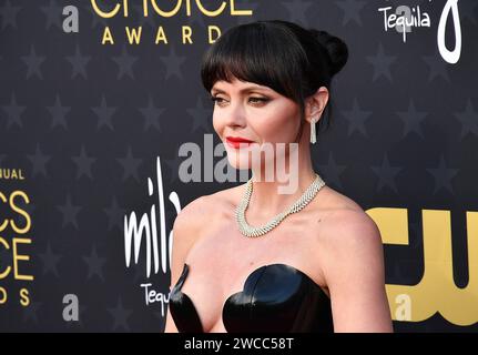 Santa Monica, California. January 14, 2024, Christina Ricci attends the 29th Annual Critics Choice Awards at Barker Hangar on January 14, 2024 in Santa Monica, California. Photo: C Flanigan/imageSPACE Stock Photo