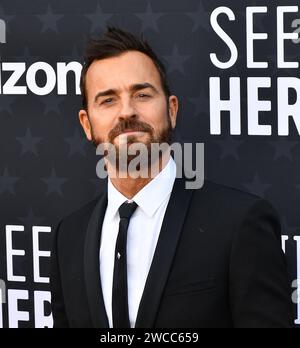Santa Monica, California. January 14, 2024, Justin Theroux attends the 29th Annual Critics Choice Awards at Barker Hangar on January 14, 2024 in Santa Monica, California. Photo: C Flanigan/imageSPACE Stock Photo