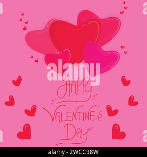 Valentine's Day Poster Illustration Stock Vector