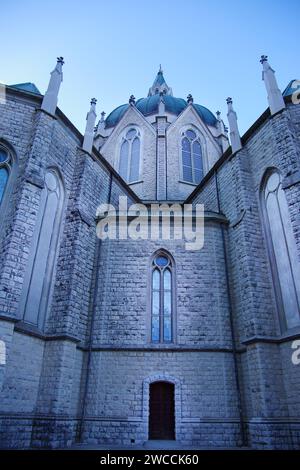 Castelpetroso - Molise - Basilica Minore dell'Addolorata Sanctuary in neo-Gothic style Stock Photo