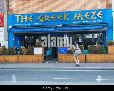 The Greek Meze Restaurant in Orpington, Kent Stock Photo