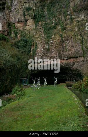 © 2023 John Angerson Wooky hole caves, Somerset, UK Stock Photo