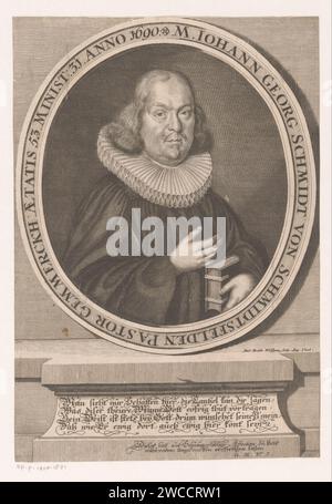 Portrait van Johann Andreas von Segner, Johann Friedrich Bause, after