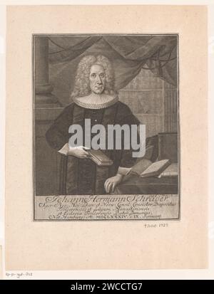 Engraving of Johann Hermann Schrader by Christian Fritzsch, created in ...