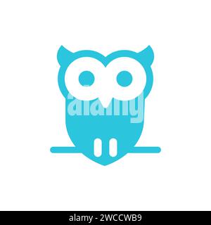 Owl, wisdom education sign icon. From blue icon set Stock Vector
