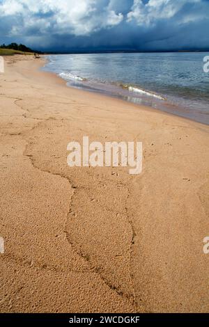 Beach on Au Train Bay, Hiawatha National Forest, Michigan Stock Photo