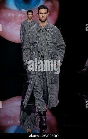 GIORGIO ARMANI Menswear Fall-Winter 2026-27 runway during Paris Fashion ...