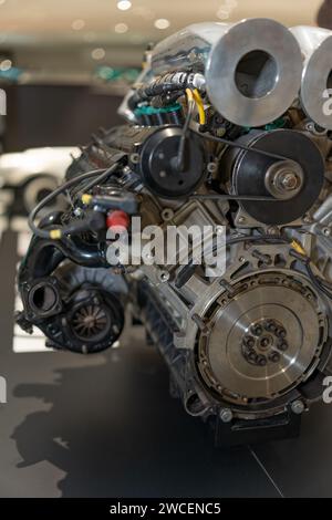 Close-up of a car engine throttle body showing the butterfly valve ...
