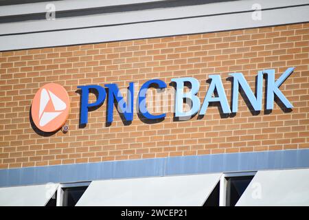PNC Bank building sign on a sunny day in Southlake Texas - November 2023 Stock Photo