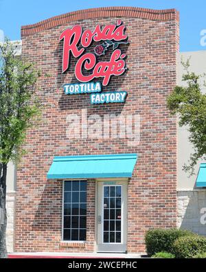 Rosa's Cafe Tortilla Factory at Glade Parks shopping area in Euless, TX Stock Photo