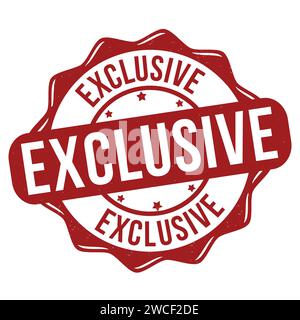 Exclusive grunge rubber stamp on white background, vector illustration Stock Vector