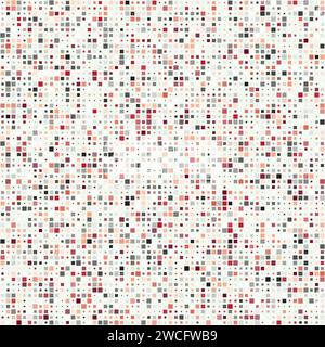 Geometric shapes background. Squares in multiple colors. Neutral tones with hints of pink. Lovely vector illustration. Stock Vector