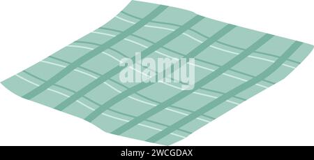 Blanket or checkered tablecloth for outdoor use Stock Vector
