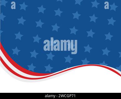 United State Of America flag isolated vector Stock Vector