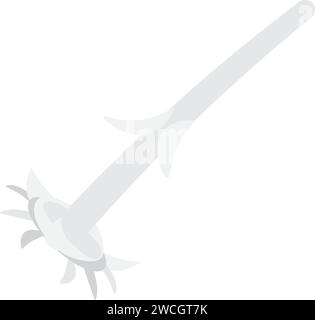 Sorting food waste. Dry garlic bulb core. Leftovers and scraps of food. Flat icon, element for infographics design. Simple cartoon flat vector isolate Stock Vector