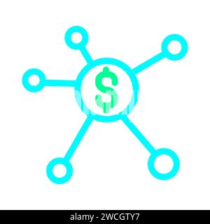Money Distribution Icon Stock Vector